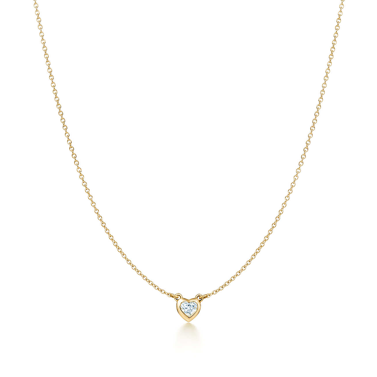 Elsa Peretti® Diamonds by the Yard™ 18K 金心形项链