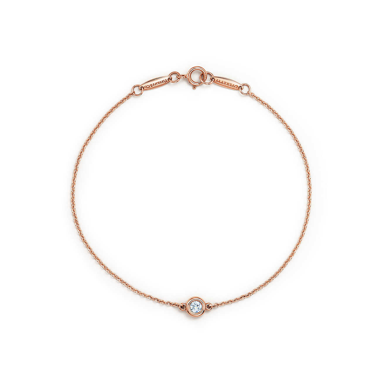 Elsa Peretti® Diamonds by the Yard™ 18K 玫瑰金中号手链