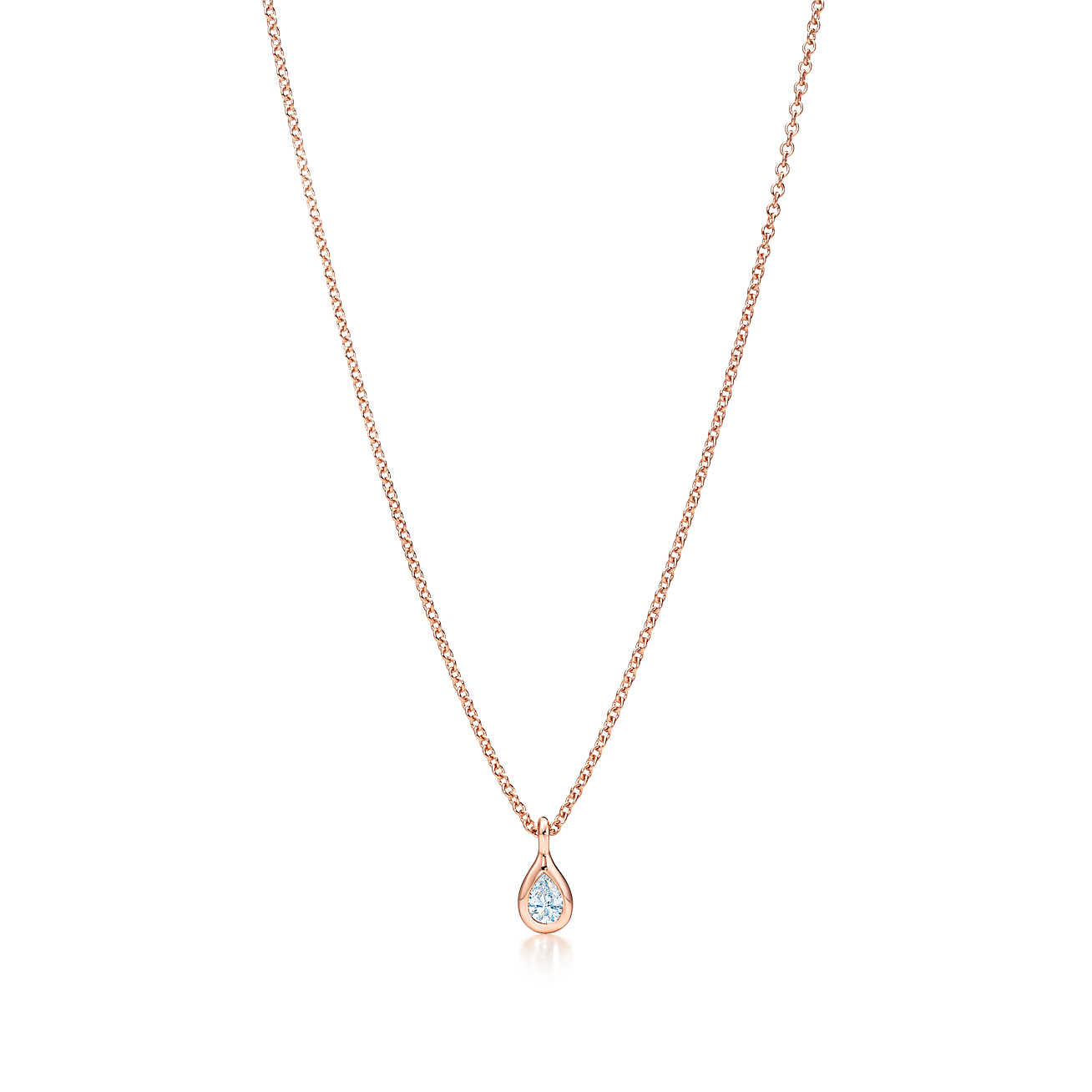 Elsa Peretti® Diamonds by the Yard™ 18K 玫瑰金吊坠