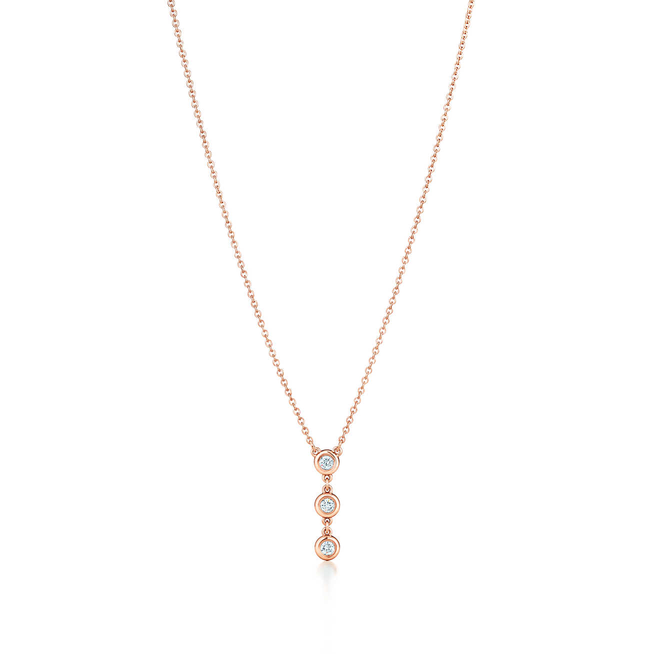 Elsa Peretti™ Diamonds by the Yard™ 18K 玫瑰金吊坠