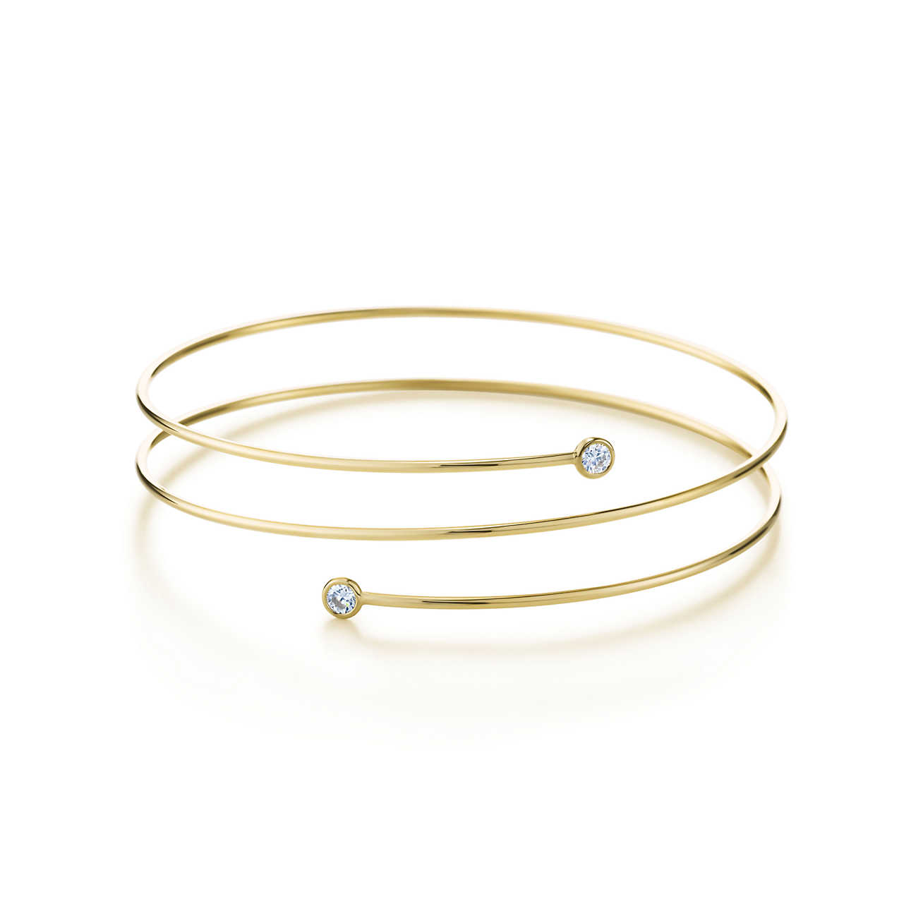 Elsa Peretti™ Diamond Hoop 18K 金镶钻手链