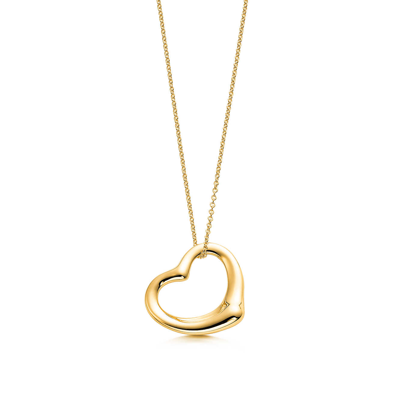 Elsa Peretti™ Open Heart 18K金中号吊坠